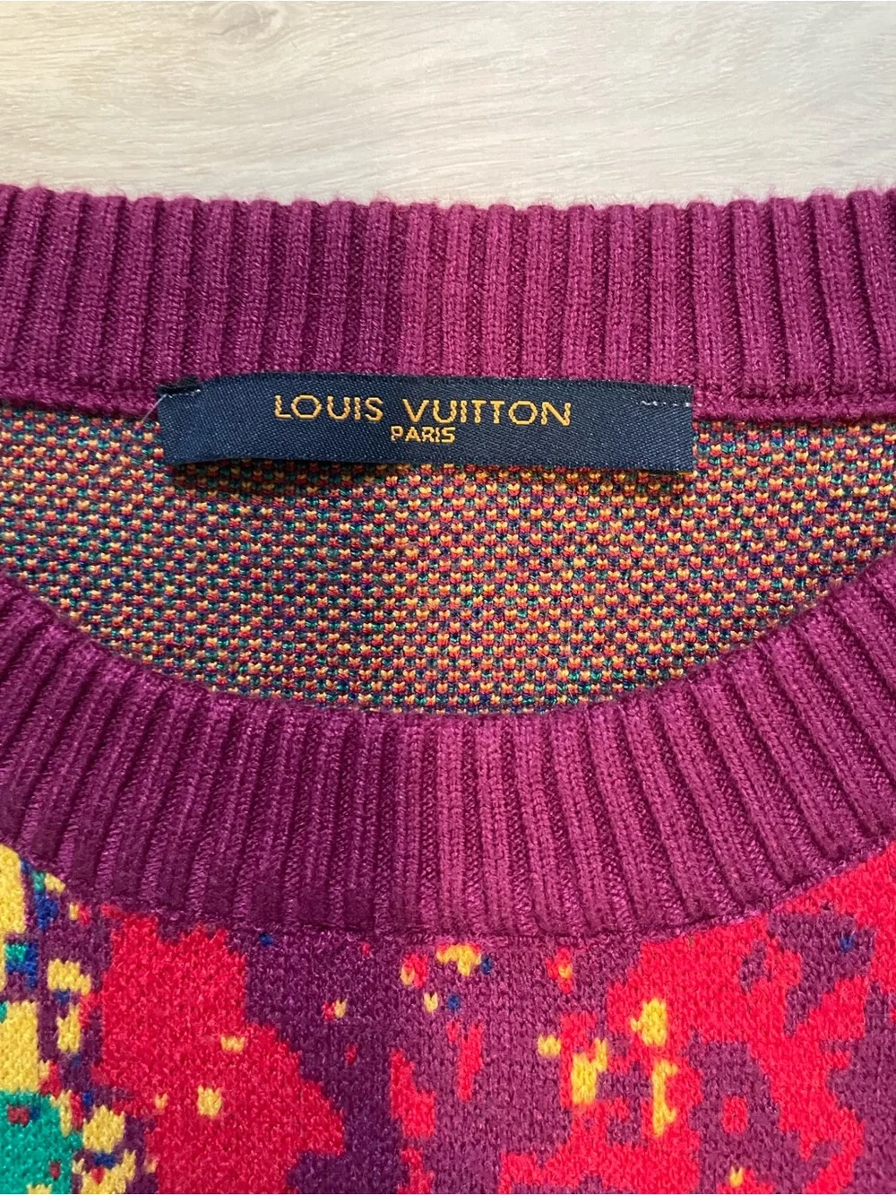 Louis Vuitton “Heat Map” Crewneck Sweater - Red/Green/Blue/Yellow